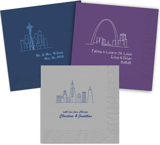 Design Your Own Skyline Napkins
